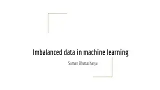 Imbalanced Data in Machine Learning