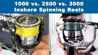 Inshore Spinning Reel Sizes (1000 vs 2500 vs 3000 Series Reels)