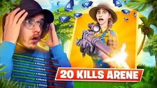 FAIRE 20 KILLS en ARENE NO BUILD DIAMANT sur FORTNITE !