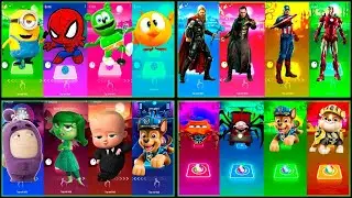 Tiles Hop EDM Rush:Thor || Loki || Captain America || Iron Man || Minions || Gummy Bear | Paw Patrol