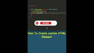 How to create own custom HTML tag with using class in javaScript 