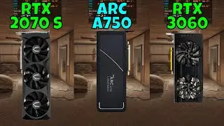 RTX 2070 Super vs ARC A750 vs RTX 3060 (Benchmark in 10 Games) 2023