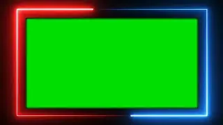 Neon Animated Frame Template Green Screen Animation Effects HD