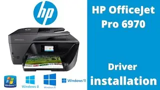 HP OfficeJet Pro 6970 setup | Printer/Scanner Driver Installation | Win7/10/11 | Step by Step | 2023