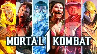 Mortal Kombat 1 - Invasions Season 1-6 All Cutscenes | Intros & Endings [4K ULTRA HD]