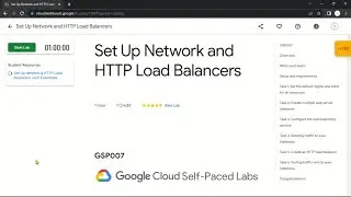 Set Up Network and HTTP Load Balancers | GSP007 | Solution