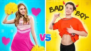 Хорошая Девушка VS Плохой Парень || Популярный VS Непопулярный в Тюрьме