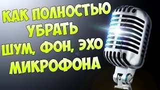 Как полностью убрать шум, фон, эхо микрофона