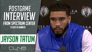 Jayson Tatum on Celtics MELTDOWN vs Hornets| Celtics vs Hornets Postgame Interview