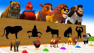 5 Giant Duck, Monkey,Piglet, Cow, Elephant, Tiger, Dinasaur Transfiguration funny animal 2024