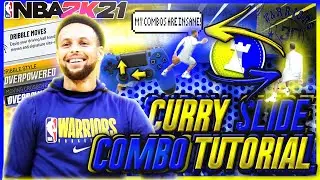 ADVANCED CURRY SLIDE COMBO DRIBBLE TUTORIAL in NBA 2K21! BEST DRIBBLE MOVES! BECOME a DRIBBLE KING!