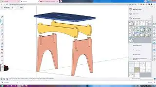 SKETCHUP FREE!!! modeling a furniture-stool