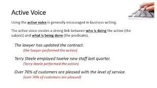 Active vs Passive Voice