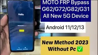 New Method Moto FRP Bypass -ALL Motorola Android 13 FRP Bypass Done “Old Not Working” Without PC ✅