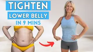 Tighten Lower Belly In 9 Mins With No Equipment (Seated Home Workout)