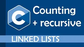 Counting number of elements (iteratively and recursively) in a linked list