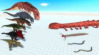 T-Rex Evolution VS Titanoboa Snake Evolution - Dinosaurs VS Titanoboa