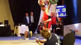 TALAKHADZE  Lasha .GEO . +105kg  Category Men .U23 . 200kg Snatch. NEW RECORD .ew ew