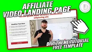 Video Landing Page Template Divi Theme