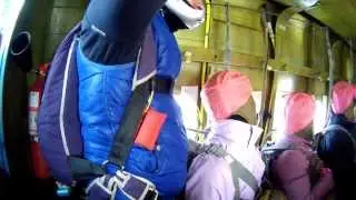 2014-02-08. Омский аэроклуб в Ишиме (камера на голове перворазника)