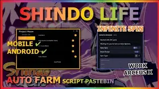 SHINDO LIFE Script Arceus X AUTO FARM | AUTO QUEST | AUTO RANK | GOD MODE | INFINITE SPIN