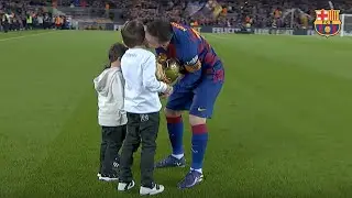 Leo Messi shares his sixth Ballon dOr with the Camp Nou