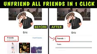 How to unfriend all facebook friends in just one click 2024 ||Remove all Facebook friends in 1 click