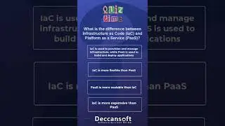 What is the difference between Infrastructure as Code (IaC) and Platform as a Service (PaaS)?