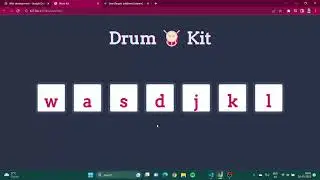 JavaScript Drum Kit Tutorial | How to Add Event Listener to JavaScript