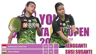 KOMANG AYU CAHYA DEWI(Ina) LEWATI RINTANGAN PERTAMA vs kayura mapati(ind)‼️