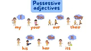 Possessive adjectives for kids| I-my, you-your...