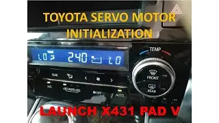 TOYOTA Air Con Servo Motor Initialization by LAUNCH X431 PAD V