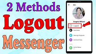 How to Logout Messenger without Switching Account || Sign out of Messenger || 2 Methods || 2021