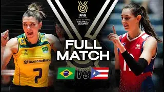 🇧🇷 BRA vs 🇵🇷 PUR - Paris 2024 Olympic Qualification Tournament | Full Match - Volleyball