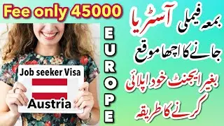 Good News - Austria Open Job Seeker Visa With Family - Apply Cat D visa for Austria without Agent