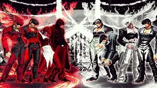 [KOF Mugen] Blood Flame Iori Yagami Team Vs White Flame Iori Yagami Team
