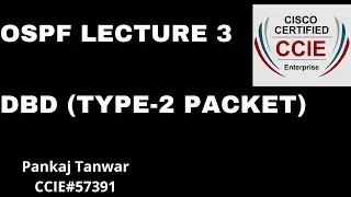 OSPF LECTURE 3 (Database Description Packet TYPE-2 OSPF Packet) CCIE 57391