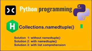 Collections namedtuple() | HackerRank | Collections | Python Programming | Coding