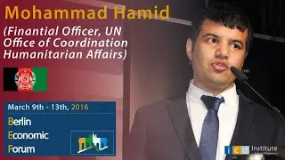 Mohammad Hamid (Finantial Officer, UN Office of Coordination Humanitarian Affairs)