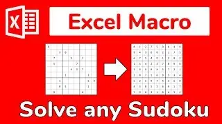 Excel Macro: Solve the world's HARDEST Sudoku with VBA - Doctor Excel #087