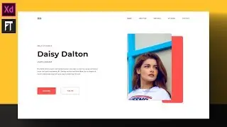 Portfolio Website UI Design Tutorial 2020 | Learn UI UX Designing In Adobe XD | Speed Art