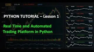 Python for Finance #1 - Introduction and Getting Real Time Stock Data