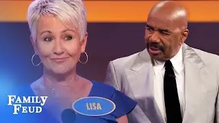 Lisa’s answer titillates Steve Harvey!