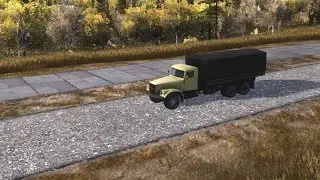 ASMR - Грузовик Кременчуг и шелест гравия. Окраина Махровска. Workers and Resources Soviet Republic