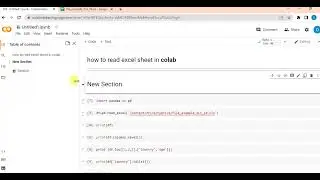 how to read excel file in python using pandas in google colab