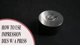 How To Use A 6 Ton Hydraulic Press w/ Impression Dies | Silversmithing Tutorial