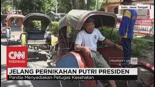 50 Becak Siap Antar Tamu di Pernikahan Putri Presiden Jokowi