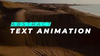 Abstract Text Animation | After Effects, Premiere Pro, FCPX, DaVinci Resolve (Video Template)