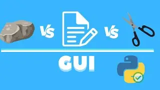 Python GUI Tutorial - How to create a GUI version of rock, paper, scissors using python