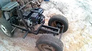 самодельный тракторок поставлен на ход
